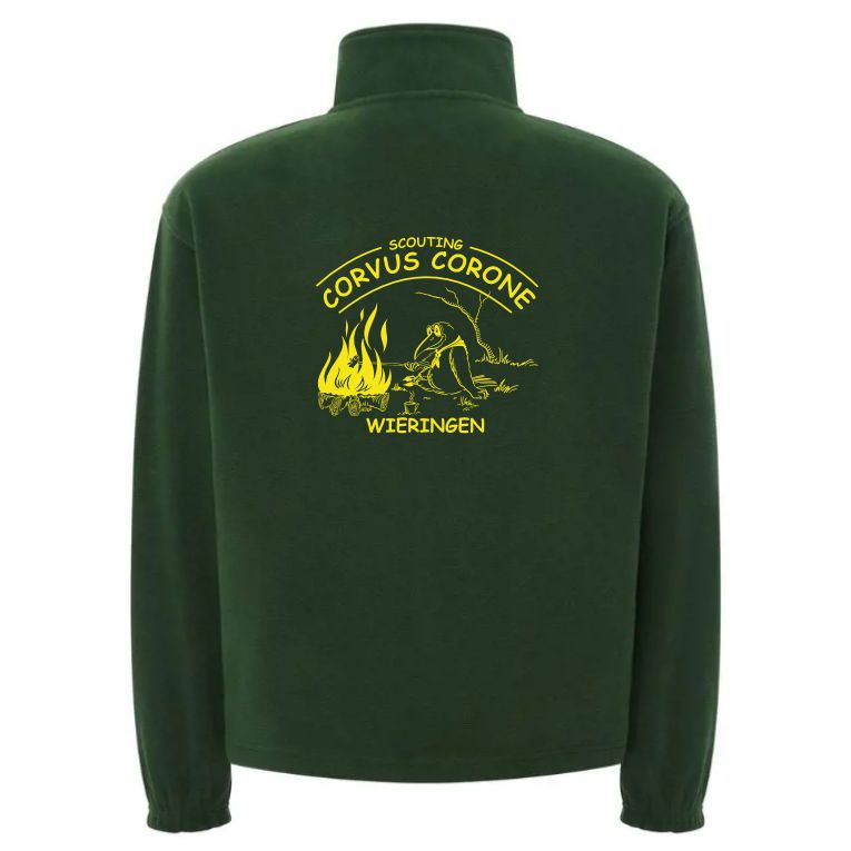 Corvus Corone Fleece met korte nek-rits