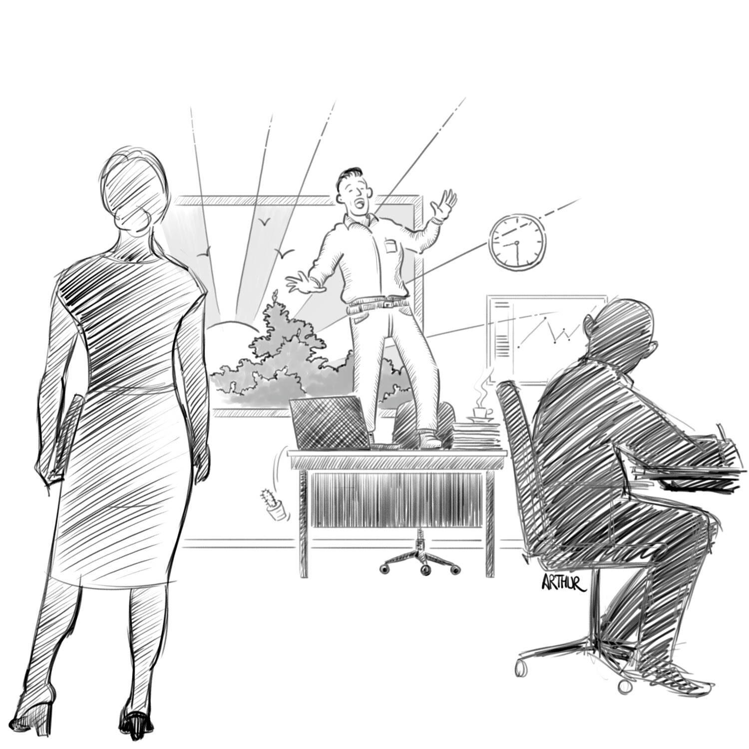 zonder kunstmatige intelligentie gemaakte illustratie van artur wigbout